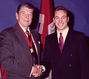 Stephen P. Karns with President Ronald Reagan