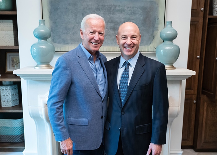 Stephen P. Karns with President Joe Biden