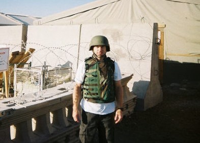 Stephen P. Karns in Iraq to represent a military client in the Abu Ghraib Prison scandal (2004)